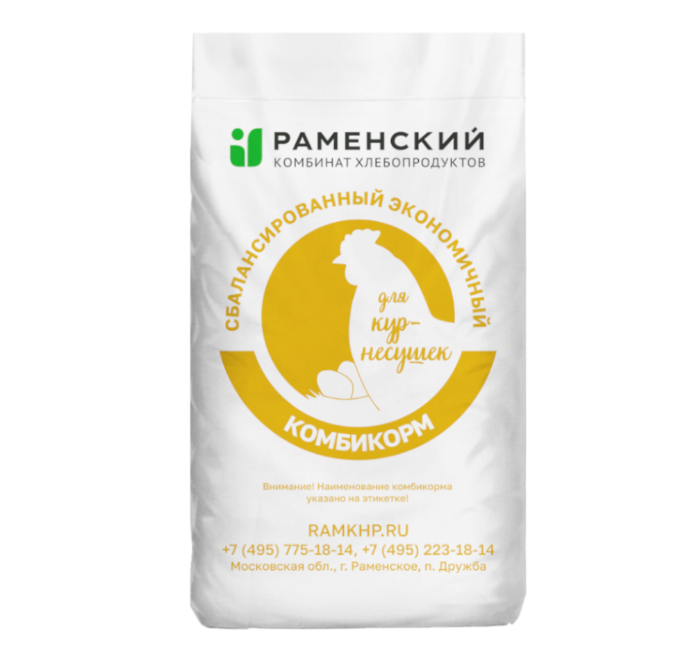 Комбикорм ПК1-2ЕРШ для кур-несушек от 48 недель